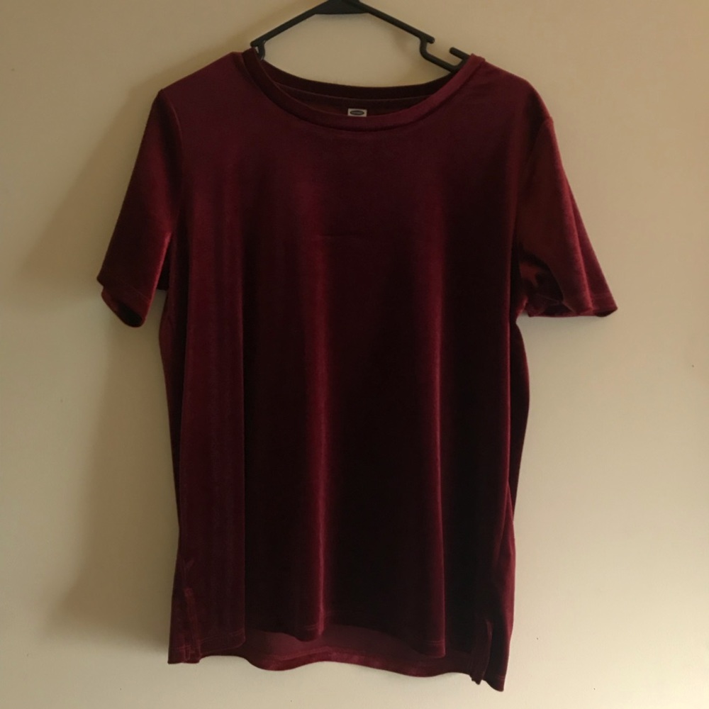 Crushed Red Velvet Shirt